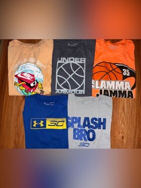 Boys Large Athletic Tees including Under Armour & Nike